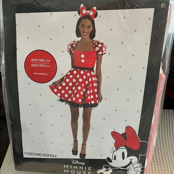 Disney Minnie Mouse Red Polka Dot Adult Costume - Picture 1 of 5